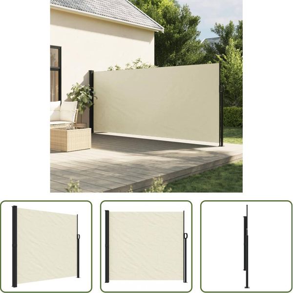The Living Store Tenda Laterale Estensibile Crema 180X300 Cm-image