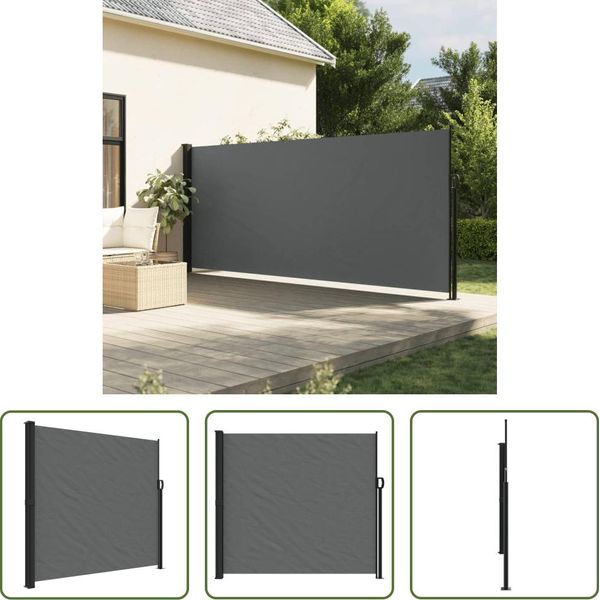 The Living Store Tenda Laterale Estensibile Antracite 180X300 Cm-image