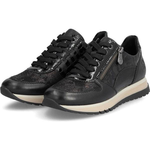 Rieker Donna Scarpa Bassa Stringata Nera, Colore:Nero, Taglia UE:40-image