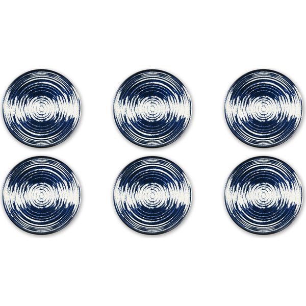 Excelsa Set Di 6 Piatti Da Portata Ermes In Ceramica 33X1,5 Cm Colorati-image
