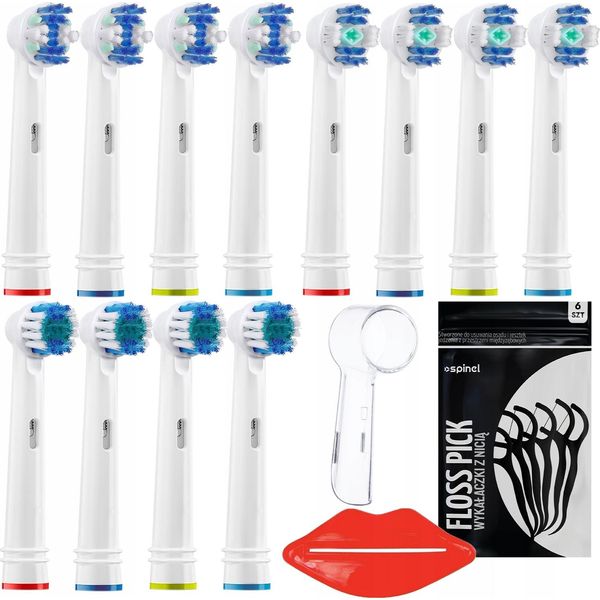 Set Di Spazzolini Oral-B 12 Spazzolini Whitening Flossaction Daily Clean-image