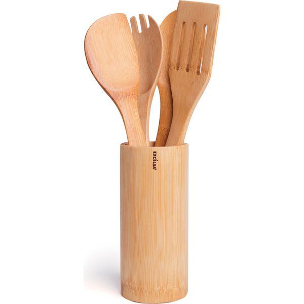 Set Di Utensili Excelsa 4 Pezzi Eco Living Bambù Marrone-image