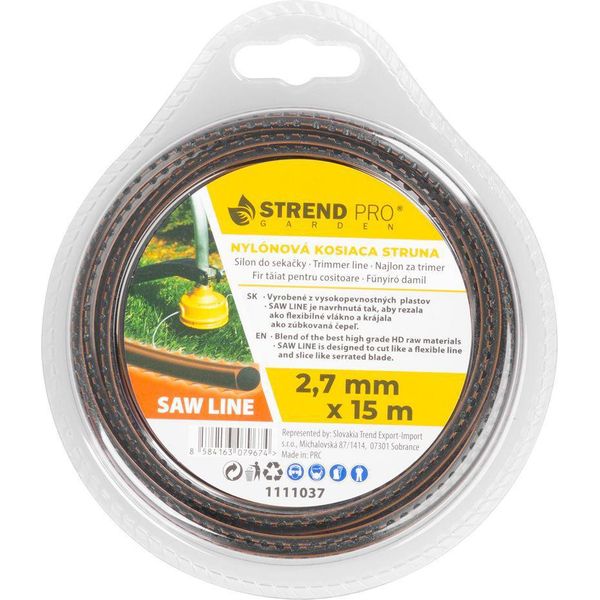 Filo Per Decespugliatore Sawline 2,7 Mm, Lunghezza 15 M, Seghettato-image