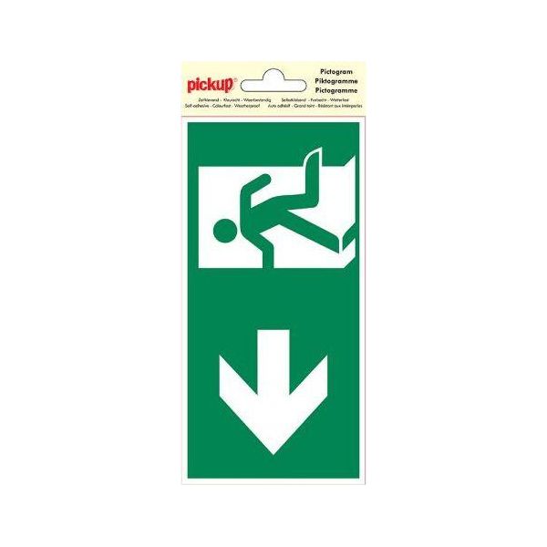 Pittogramma Uscita Di Emergenza A Sinistra - Ritiro-image