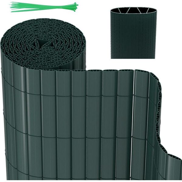 Hengda Pvc Privacy Schermo Recinzione Privacy Per Recinzione Giardino Resistente Alle Intemperie Verde 120X700Cm-image