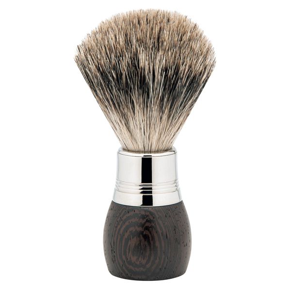 Spazzola Da Barba Wengeholz,Dachshaar Taglia M Pennello Da Barba Fatto A Mano In Puro Pelo Di Tasso Naturale.-image