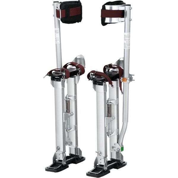 Trampoli Da Lavoro Per La Costruzione Di Muri A Secco 45,7-76,2 Cm Regolabili In Altezza Trampoli In Alluminio Per La Costruzione Di Soffitti 103 Kg Di Portata Trampoli Da Imbianchino Misura Del Piede 27-29 Cm Per-image