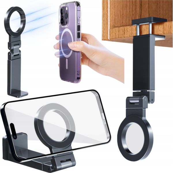 Supporto Magnetico, Supporto, Supporto Per Telefono Cellulare Per Scrivania, Morsetto, Stabile-image