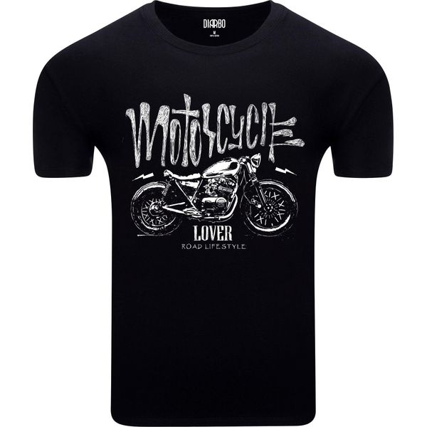 Diarbo T-Shirt Da Uomo Con Stampa Amante Moto Amante Moto Nero Taglia Xxxl-image