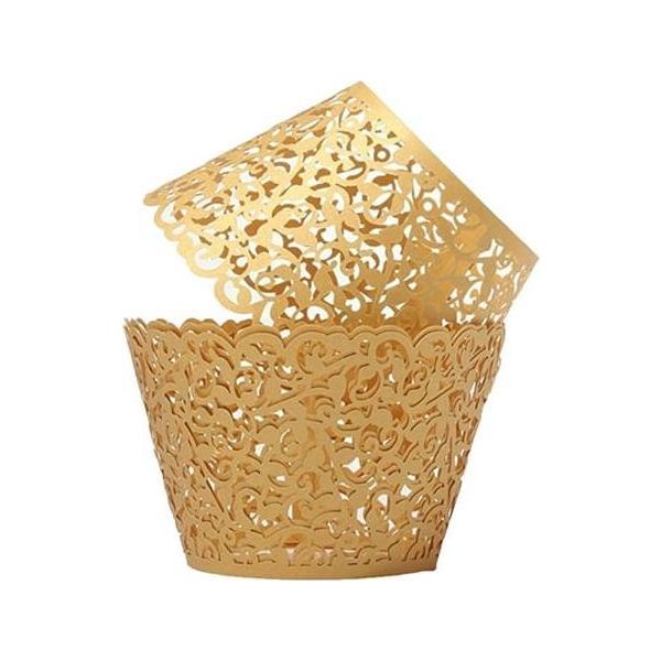 Pirottini Per Muffin Golden Striped 10 Pz-image