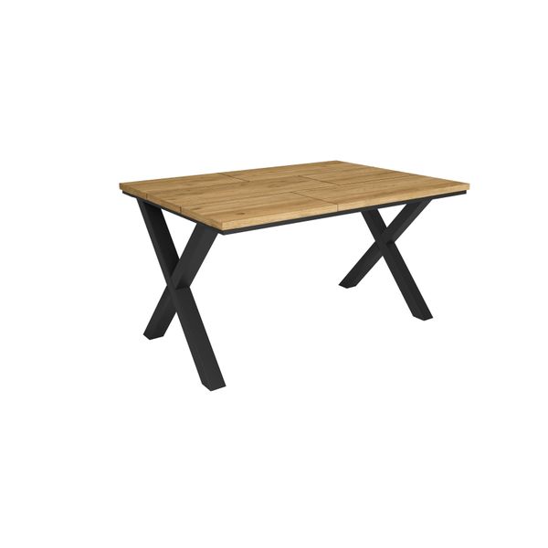 Tavolo Da Pranzo, 140X90X74Cm, Per 6 Persone, Tavolo Cucina, Rovere-image