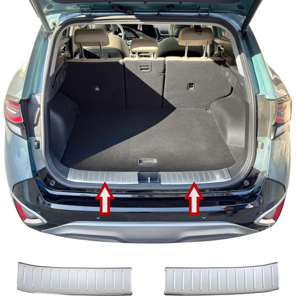 Protezione Paraurti In Acciaio Inox Interno Opaco Adatta Per Kia Sportage V | NQ5 | Bj Dal 2022>-image