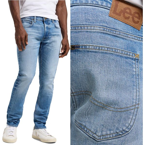 Lee Herren, Jeanshosen, Slim Fit Luke, W36 L34, Blau, Jeans, Baggyjeans, Buggy-image