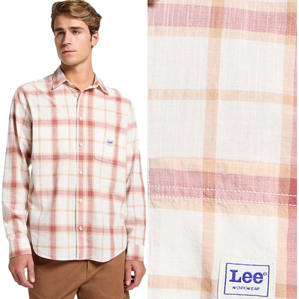 Lee Herren, Camicia Da Lavoro 2_0, S, Rot, Camicie Herren, , Herren-image