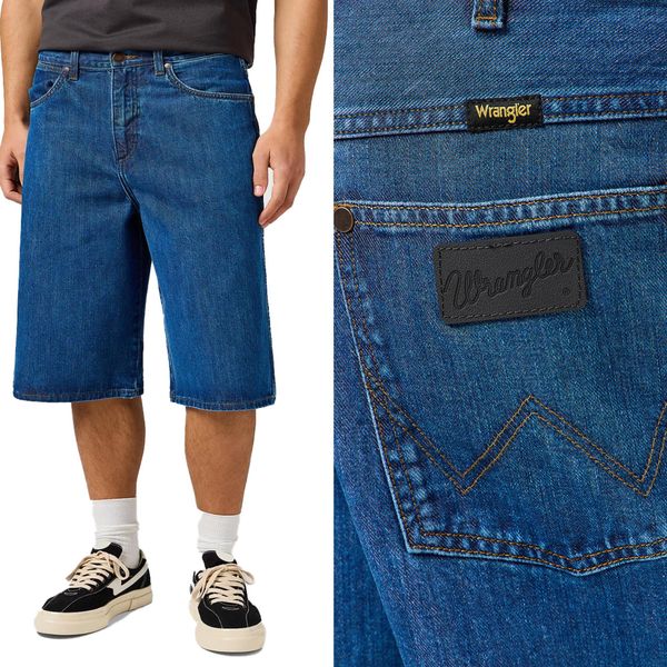 Wrangler Uomo, Pantaloncini Jort Shorts, W31, Blu, Pantaloncini, Pantaloni,-image