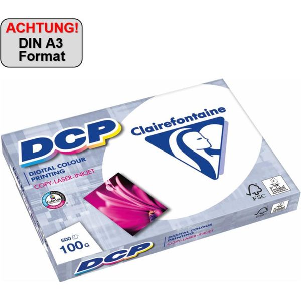 Carta Multifunzione Clairalfa Dcp, Din A3, 100 G/Mq, Bianco-image