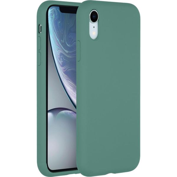 Custodia Per Iphone Xr - Silicone - Accezz Soft Case/Backcover - Verde Scuro-image