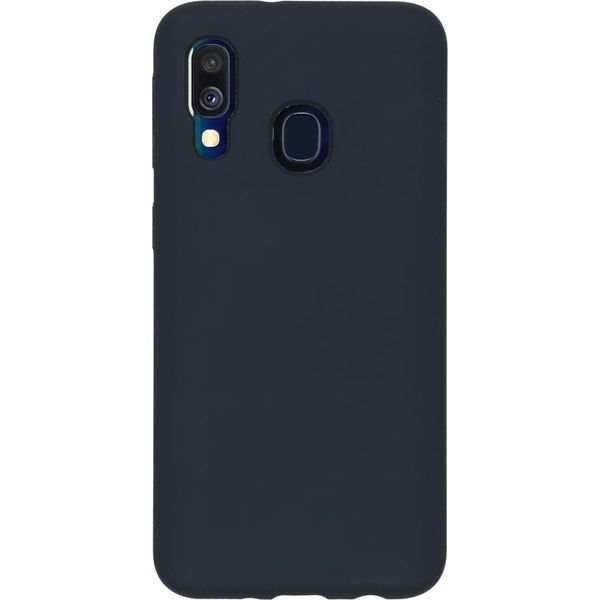 Samsung Galaxy A40 Sleeve - Silicone - Custodia Morbida Accezz/Copertura Posteriore - Blu Scuro-image