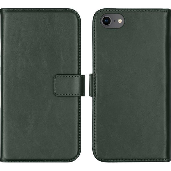 Iphone Se 2022/ Iphone Se 2020/ Iphone 8/ Iphone 7/ Iphone 6S/ Iphone 6 Custodia - Vera Pelle - Selencia Flip Case - Verde-image