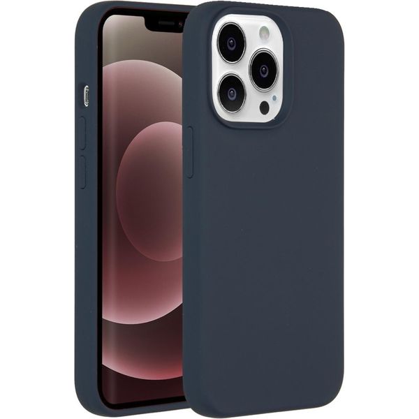 Custodia Per Iphone 13 Pro Max - Silicone - Custodia/Copertura Morbida Accezz - Blu Scuro-image