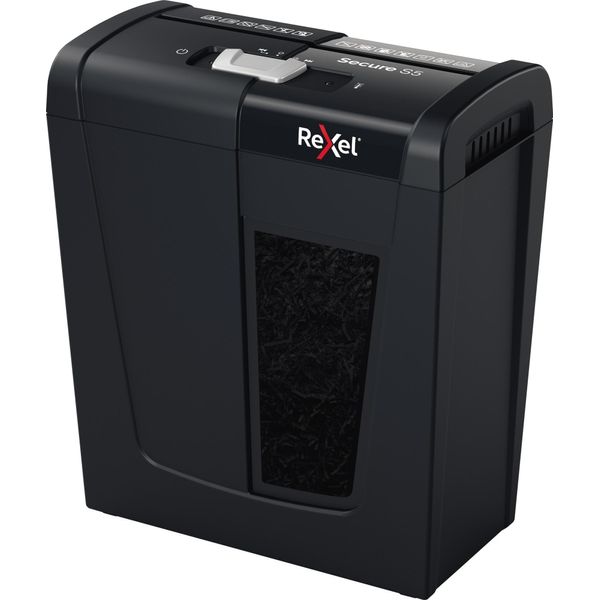 Rexel Secure S5 Distruggi Documenti Taglio A Striscia 70 Db Nero-image