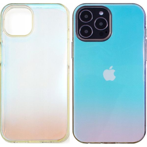 Aurora Case Custodia Per Iphone 13 Pro Max Iridescente Gel Cover Blu-image