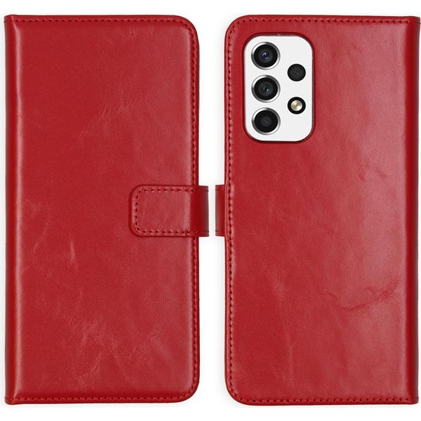 Samsung Galaxy A53 Cover - Vera Pelle - Selencia Flip Flap - Rosso-image