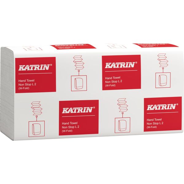 Katrin 61594 PapierhandtüCher Classic Non Stop L2 Interfold-Falzung 2-Lagig 3.000 TüCher-image