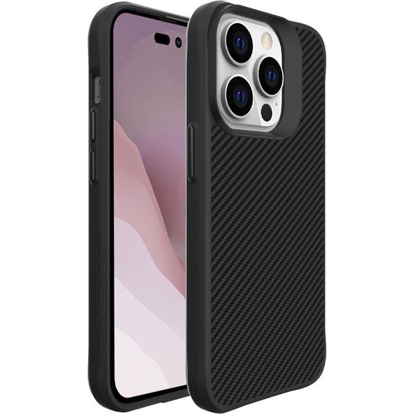 Custodia Iphone 14 Pro Custodia Protettiva Iphone 14 Pro Custodia Ibrida Robusta In Carbonio Plastica Nero Imoshion-image