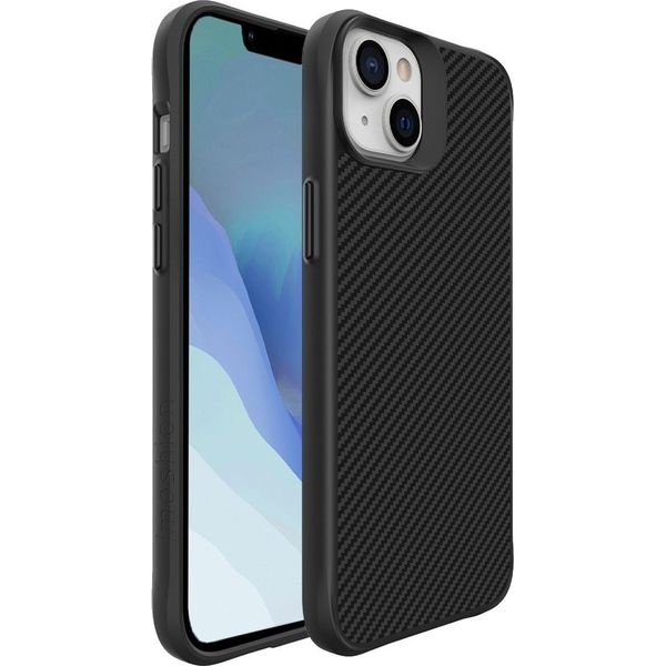 Custodia Iphone 14 Custodia Protettiva Iphone 14 Custodia Ibrida Robusta In Carbonio Plastica Nero Imoshion-image