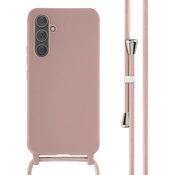 Samsung Galaxy A54 Cover - Silicone - Imoshion Custodia Morbida/Cover Con Cinturino/Copertura Posteriore - Rosa-image