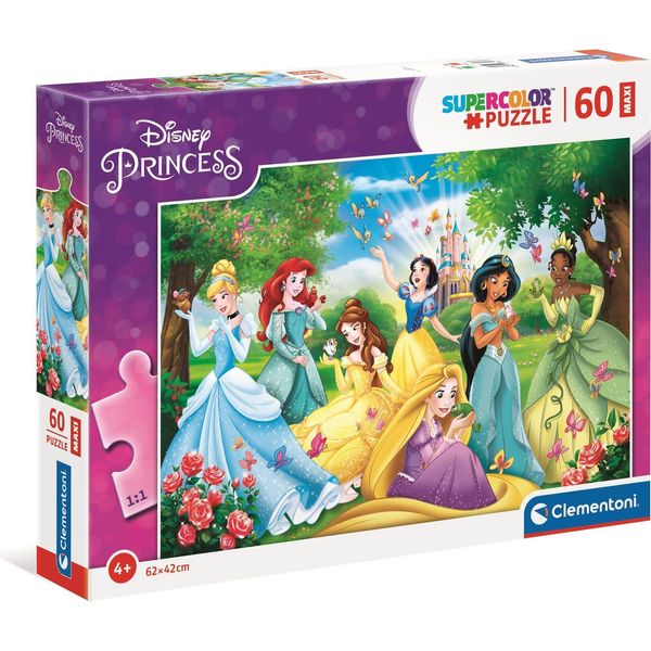 Cle Puzzle 60 Maxi Superkolor Princess 26471-image