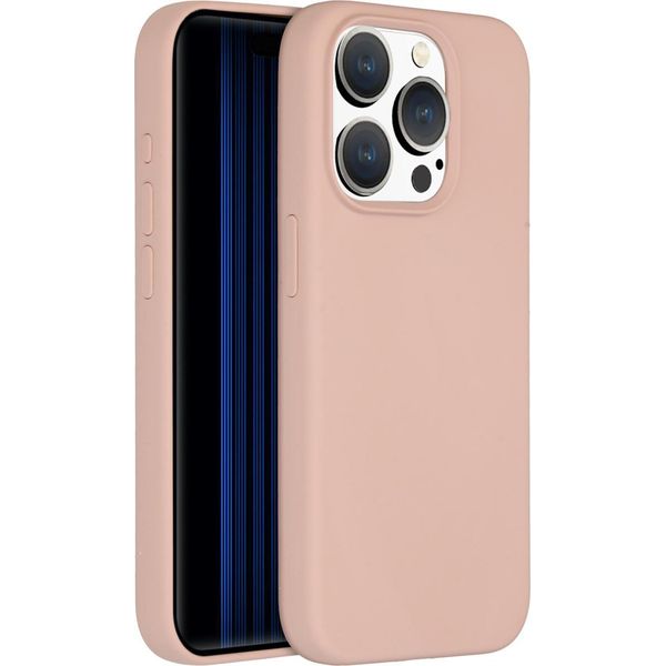Custodia Per Iphone 15 Pro - Silicone - Accezz Soft Case/Backcover - Rosa-image