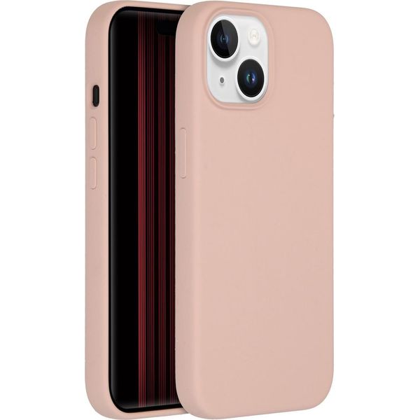Cover Per Iphone 15 - Silicone - Custodia/Schienale Morbida Accezz - Rosa-image
