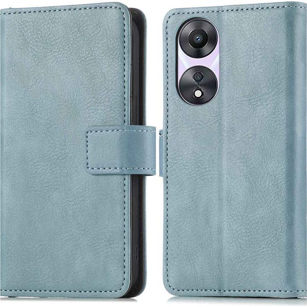 Custodia Imoshion Per Oppo A78 (4G) - Flip Cover Bookcase Flip - Azzurro-image