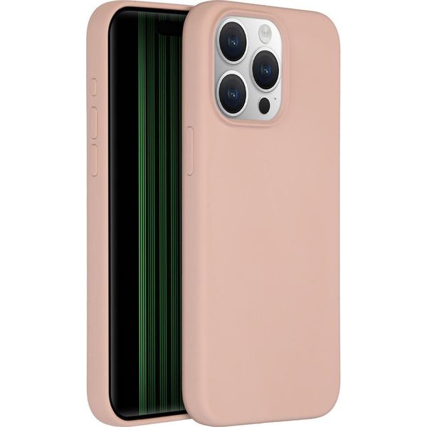 Custodia Per Iphone 15 Pro Max - Silicone - Accezz Soft Case/Backcover - Rosa-image