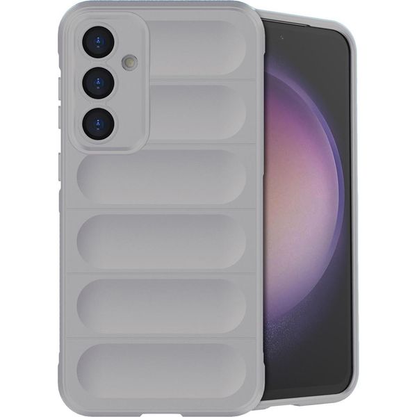 Samsung Galaxy S23 Fe Sleeve - Silicone - Imoshion Custodia Morbida/Copertura Posteriore - Grigio-image