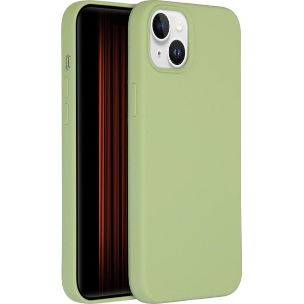 Custodia Per Iphone 15 Plus - Silicone - Custodia Morbida Accezz/Copertina Posteriore - Verde-image