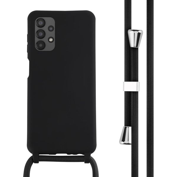 Custodia Samsung Galaxy A13 - Silicone - Imoshion Custodia Morbida/Manicotto Con Cinturino/Copertura Posteriore - Nero-image