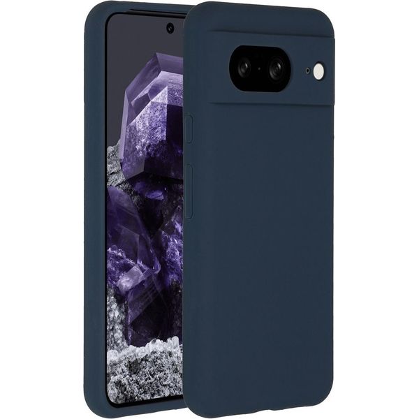 Manicotto Per Google Pixel 8 - Silicone - Custodia/Copertura Morbida Accezz - Blu Scuro-image