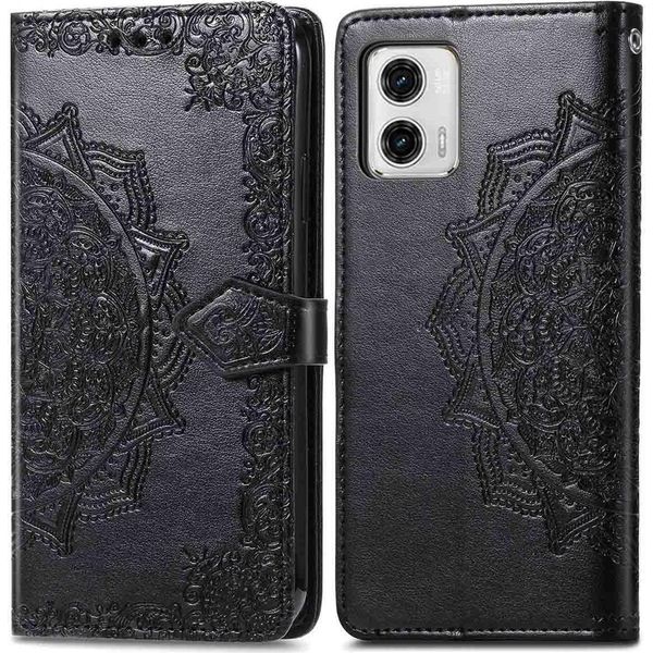 Motorola Moto G73 Cover - Pelle Finta - Flip Cover Imoshion - Nero-image