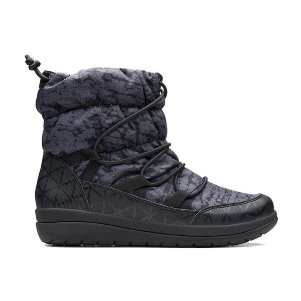 Clarks Stivali Da Neve Da Donna Cabrini Alp In Pelle Nera Isolata Clarks Stivali Da Neve Da Donna Cabrini Alp In Pelle Nera Isolata 36-image