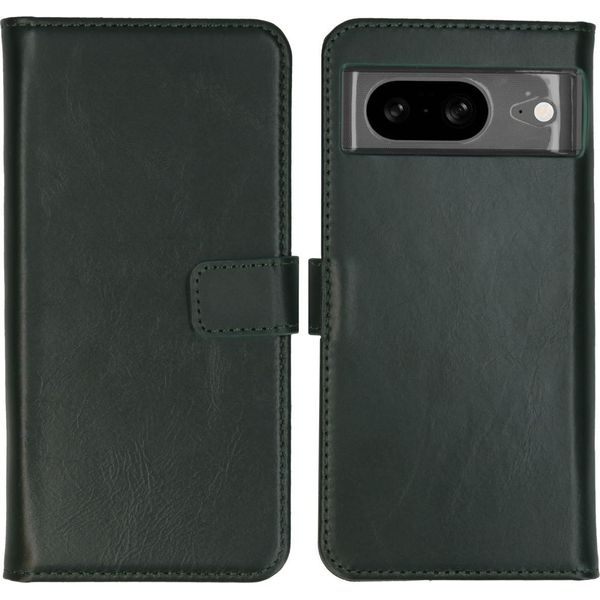 Google Pixel 8 Cover - Vera Pelle - Selencia Flip Cover - Verde-image