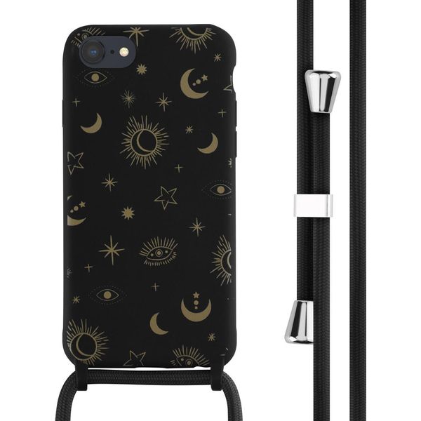 Iphone Se 2022/ Iphone Se 2020/ Iphone 8/ Iphone 7 Custodia - Silicone - Imoshion Custodia Morbida/Custodia Con Cinturino/Copertura Posteriore - Nero-image
