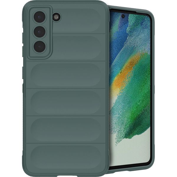 Samsung Galaxy S21 Fe Cover - Silicone - Imoshion Soft Case/Backcover - Verde Scuro-image