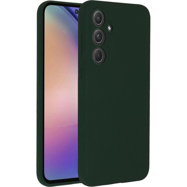Samsung Galaxy A55 Cover - Silicone - Custodia Morbida Accezz/Copertura Posteriore - Verde Scuro-image