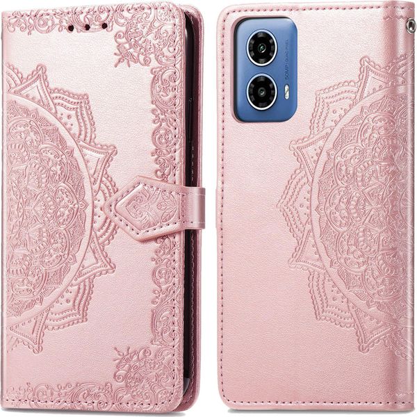Motorola Moto G34 Cover - Pelle Finta - Flip Cover Imoshion - Oro Rosa-image