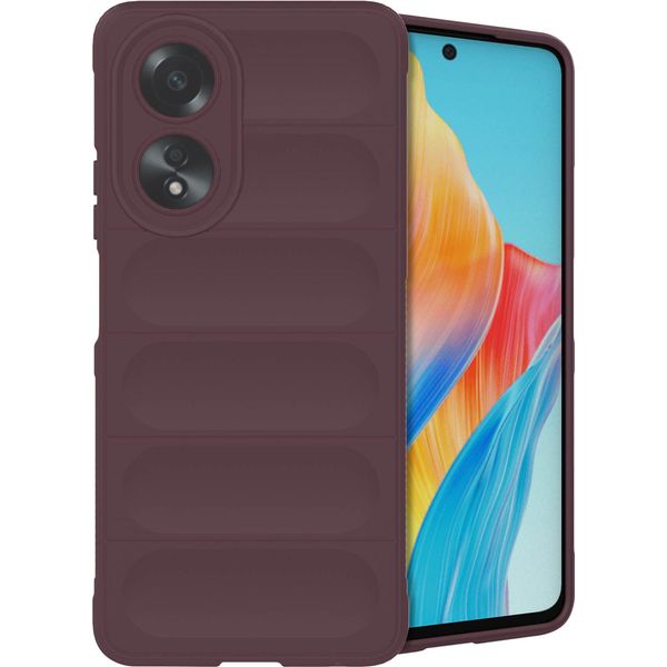 Oppo A58 Coperture - Silicone - Imoshion Custodia Morbida/Copertura Posteriore - Melanzana-image