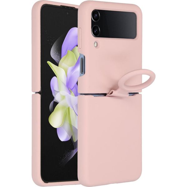 Samsung Galaxy Z Flip 4 Cover - Silicone - Custodia/Copertura Morbida Accezz - Rosa-image