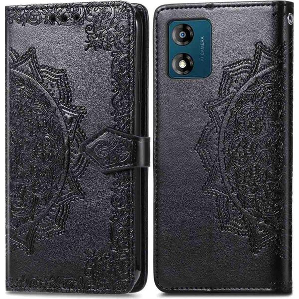 Motorola Moto E13 Cover - Pelle Finta - Flip Cover Imoshion - Nero-image